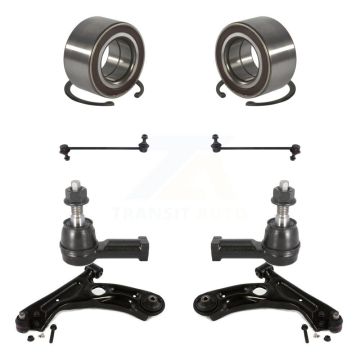 Front Bearing Lower Control Arm with BJ Outer Tie Rod Link Kit (8Pc) For Chevrolet Sonic K7T-108287