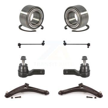 Front Bearing Lower Arm Outer Tie Rod Link Kit (8Pc) For Mitsubishi Outlander RVR Lancer K7T-108288