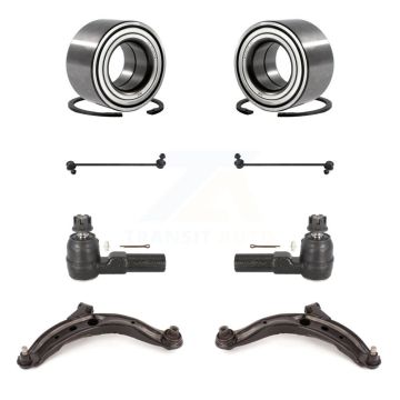 Front Bearing Lower Control Arm Outer Tie Rod End Link Kit (8Pc) For 2002-2006 Mazda MPV K7T-108292