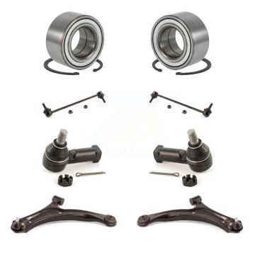 Front Bearing Lower Control Arm Outer Tie Rod & Link Kit (8Pc) For 2004-2007 Suzuki Aerio K7T-108296