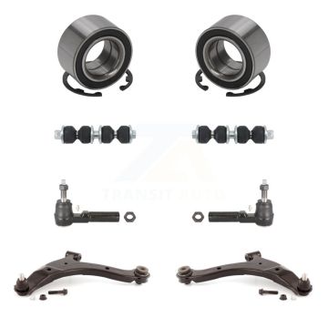 Front Bearing Lower Control Arm Outer Tie Rod Link Kit (8Pc) For Chrysler PT Cruiser Neon K7T-108306