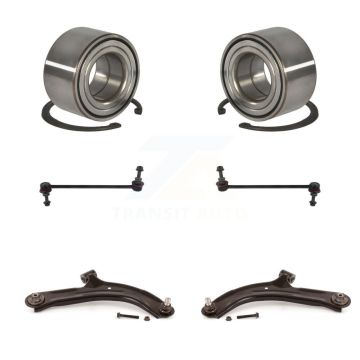 Front Wheel Bearing Lower Control Arm with Ball Joint Link Kit For 2010-2011 Nissan Versa K7T-108314