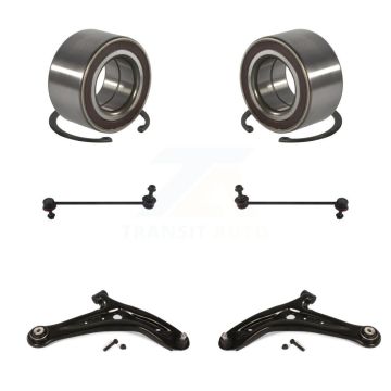 Front Bearing Lower Control Arm with Ball Joint & Sway Bar Link Kit For 2011-2014 Mazda 2 K7T-108330
