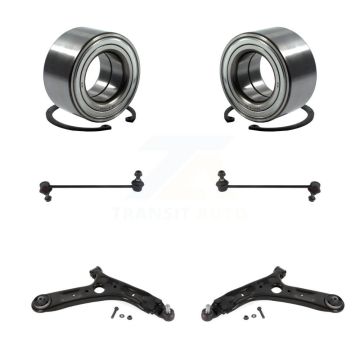 Front Wheel Bearing Lower Control Arm with Ball Joint & Sway Bar Link Kit For Kia Soul EV K7T-108348