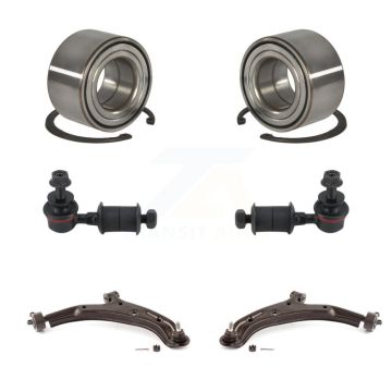 Front Wheel Bearing Lower Control Arm with Ball Joint Sway Bar Link Kit For Nissan Sentra K7T-108360