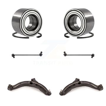 Front Bearing Lower Control Arm with Ball Joint Sway Bar Link Kit For 2002-2006 Mazda MPV K7T-108370