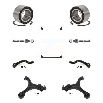 Front Bearing Lower Control Arm with BJ Outer Inner Tie Rod Link Kit (10Pc) For Acura ILX K7T-108384