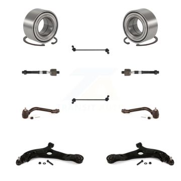 Front Wheel Bearing Lower Control Arm Outer Inner Tie Rod Link Kit (10Pc) For Kia Optima K7T-108386