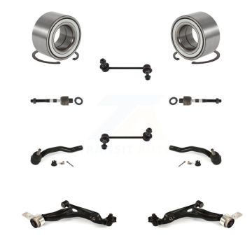 Front Bearing Lower Control Arm Outer Inner Tie Rod End Link Kit (10Pc) For Mazda 6 3.7L K7T-108390