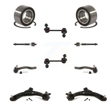 Front Bearing Lower Arm Outer Inner Tie Rod End Link Kit (10Pc) For 2007-2012 Mazda CX-7 K7T-108391