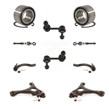 Front Bearing Lower Control Arm Outer Inner Tie Rod Link Kit (10Pc) For Honda Civic 1.8L K7T-108392