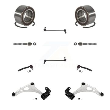 Front Bearing Lower Arm Outer Inner Tie Rod End Link Kit (10Pc) For Honda Pilot Acura MDX K7T-108395