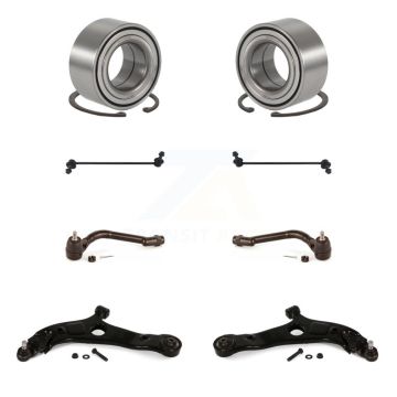 Front Bearing Lower Control Arm Outer Tie Rod & Link Kit (8Pc) For Kia Optima GAS engine K7T-108403