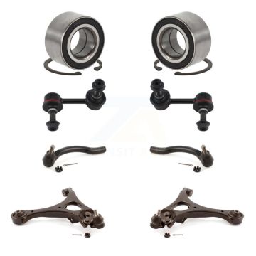 Front Bearing Lower Control Arm Outer Tie Rod End Link Kit (8Pc) For 2006-2011 Acura CSX K7T-108408