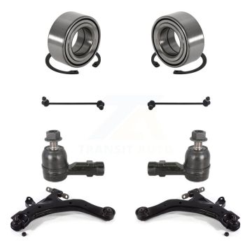 Front Bearing Lower Control Arm Outer Tie Rod End Link Kit (8Pc) For Hyundai Tiburon 2.7L K7T-108427