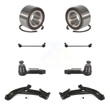 Front Bearing Lower Control Arm Outer Tie Rod End Link Kit (8Pc) For 2007-2008 Honda Fit K7T-108432