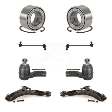 Front Wheel Bearing Lower Arm Outer Tie Rod Link Kit (8Pc) For 2001-2006 Hyundai Santa Fe K7T-108437