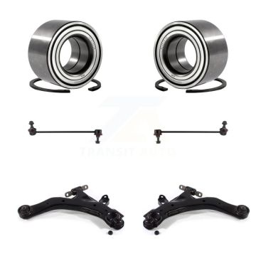 Front Bearing Lower Control Arm with Ball Joint Link Kit (6Pc) For 2004 Kia Spectra 1.8L K7T-108441