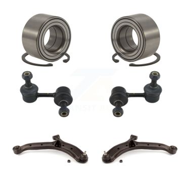 Front Wheel Bearing Lower Control Arm with Ball Joint & Link Kit (6Pc) For Hyundai Accent K7T-108456