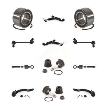 Front Lower Control Arm Upper Ball Joint Outer Inner Tie Rod Link Kit (12Pc) For Mazda 6 K7T-108470