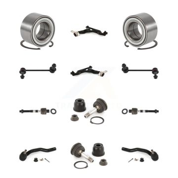 Front Lower Control Arm Upper Ball Joint Outer Inner Tie Rod Link Kit (12Pc) For Mazda 6 K7T-108471