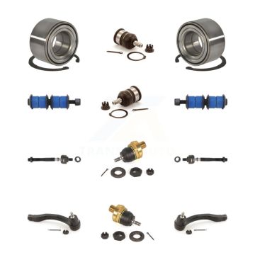 Front Bearing Upper Lower Ball Joint Outer Inner Tie Rod Link Kit (12Pc) For Honda Civic K7T-108477