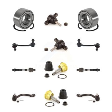 Front Bearing Upper Lower Ball Joint Outer Inner Tie Rod End Sway Bar Link Kit (12Pc) For K7T-108482
