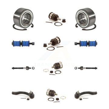 Front Bearing Upper Lower Ball Joint Outer Inner Tie Rod End Sway Bar Link Kit (12Pc) For K7T-108483
