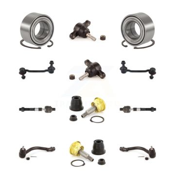 Front Bearing Upper Lower Ball Joint Outer Inner Tie Rod End Sway Bar Link Kit (12Pc) For K7T-108486