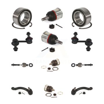 Front Bearing Upper Lower Ball Joint Outer Inner Tie Rod End Link Kit (12Pc) For Acura TL K7T-108493