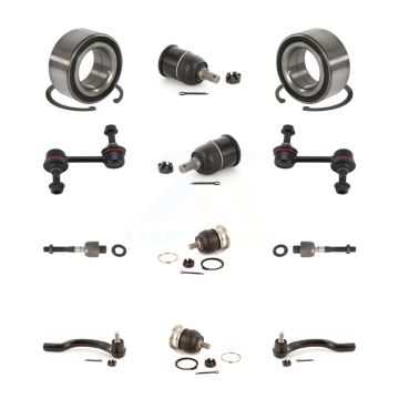 Front Bearing Upper Lower Ball Joint Outer Inner Tie Rod Link Kit (12Pc) For Honda Accord K7T-108495