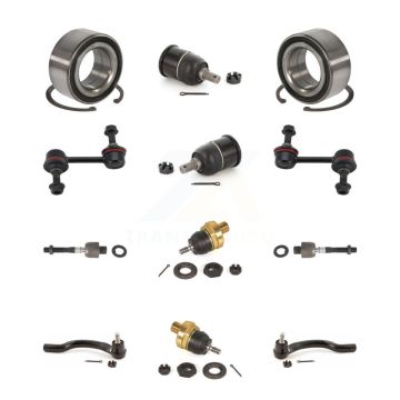 Front Bearing Upper Lower Ball Joint Outer Inner Tie Rod Link Kit (12Pc) For Honda Accord K7T-108496