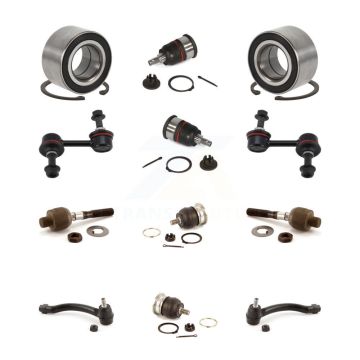 Front Bearing Upper Lower Ball Joint Outer Inner Tie Rod End Link Kit (12Pc) For Acura TL K7T-108497