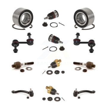 Front Bearing Upper Lower Ball Joint Outer Inner Tie Rod End Link Kit (12Pc) For Acura TL K7T-108498