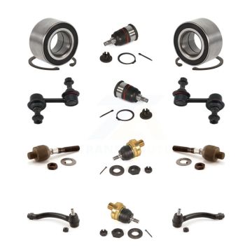 Front Bearing Upper Lower Ball Joint Outer Inner Tie Rod End Link Kit (12Pc) For Acura TL K7T-108500