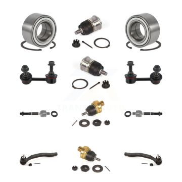 Front Bearing Upper Lower Ball Joint Outer Inner Tie Rod Link Kit (12Pc) For Honda Accord K7T-108502