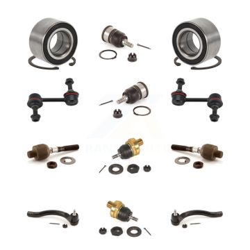 Front Bearing Upper Lower Ball Joint Outer Inner Tie Rod Link Kit (12Pc) For Honda Accord K7T-108504