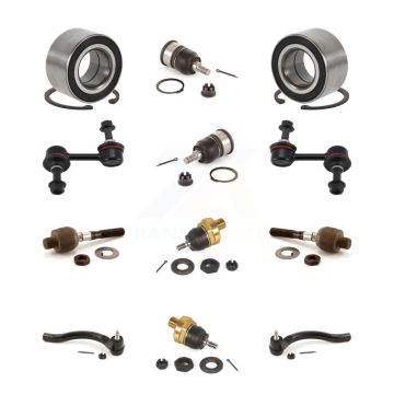 Front Bearing Upper Lower Ball Joint Outer Inner Tie Rod Link Kit (12Pc) For Honda Accord K7T-108508
