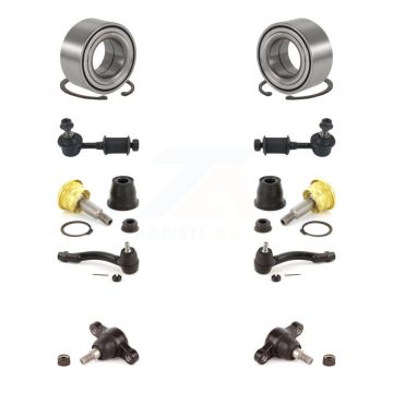 Front Bearing Upper Lower Ball Joint Outer Tie Rod Link Kit (10Pc) For Hyundai Sonata Kia K7T-108514