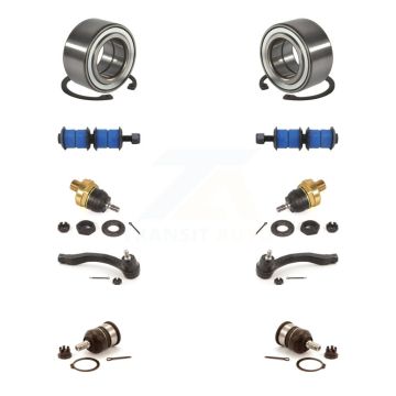Front Bearing Upper Lower Ball Joint Outer Tie Rod Link Kit (10Pc) For Honda Civic Acura K7T-108519