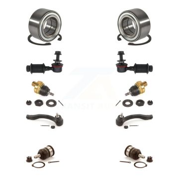 Front Bearing Upper Lower Ball Joint Outer Tie Rod & Link Kit (10Pc) For Acura Integra EL K7T-108521