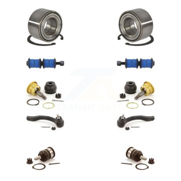 Front Wheel Bearing Upper Lower Ball Joint Outer Tie Rod Link Kit (10Pc) For Honda Civic K7T-108522