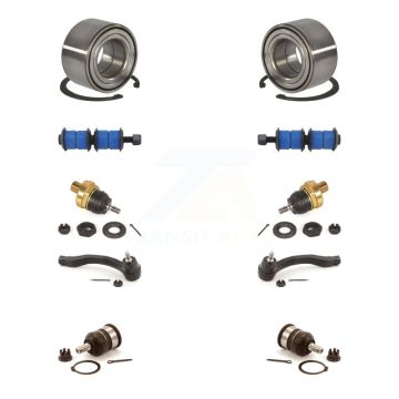 Front Wheel Bearing Upper Lower Ball Joint Outer Tie Rod Link Kit (10Pc) For Honda Civic K7T-108523