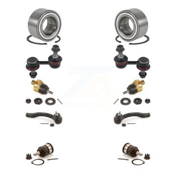 Front Bearing Upper Lower Ball Joint Outer Tie Rod & Link Kit (10Pc) For 97-01 Honda CR-V K7T-108528