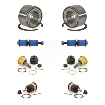 Front Wheel Bearing Upper Lower Ball Joint & Sway Bar Stabilizer Link Kit For Honda Civic K7T-108529