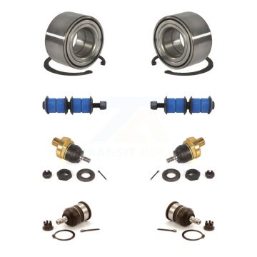 Front Wheel Bearing Upper Lower Ball Joint & Sway Bar Stabilizer Link Kit For Honda Civic K7T-108530
