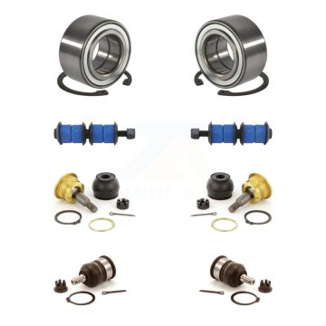 Front Wheel Bearing Upper Lower Ball Joint & Sway Bar Stabilizer Link Kit For Honda Civic K7T-108531