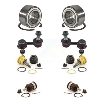 Front Wheel Bearing Upper Lower Ball Joint Sway Bar Link Kit For 1999-2000 Honda Civic Si K7T-108533