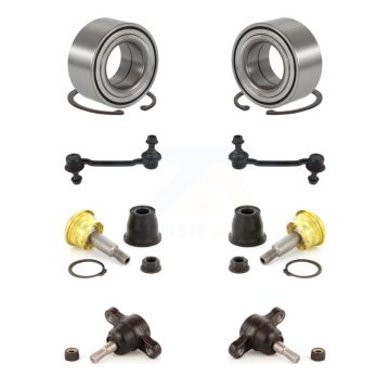 Front Wheel Bearing Upper Lower Ball Joint Sway Bar Link Kit For 2006-2010 Hyundai Sonata K7T-108542