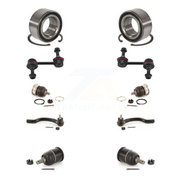 Front Bearing Upper Lower Ball Joint Outer Tie Rod Link Kit (10Pc) For Honda Accord Acura K7T-108546